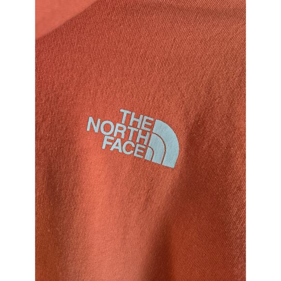 The North Face Women's Logo Play Hoodie Cropped Orange Never Stop Exploring XL - Picture 4 of 8